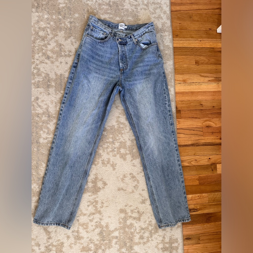 Princess Polly asymmetrical jeans
